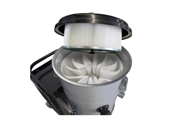 Промышленный пылесос HDC B 155P M, система фильтрации